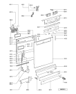 Схема №1 GSF 5988 WS с изображением Обшивка для посудомойки Whirlpool 481245372069