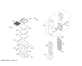 Схема №4 KAN90VI204 Side by side с изображением Поднос для холодильной камеры Bosch 11004923