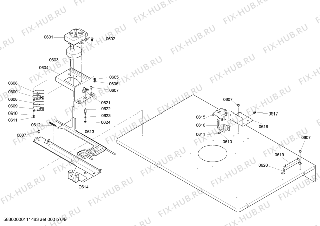 Схема №5 HB30D50U с изображением Вставка для холодильника Siemens 00498113