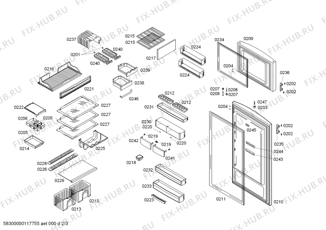 Схема №1 BD4362ANFM с изображением Контейнер для холодильника Bosch 00605430