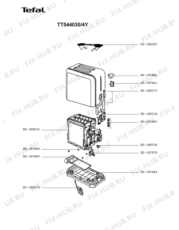 Схема №1 TT544030/4Y с изображением Всякое для электротостера Tefal SS-188587