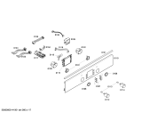 Схема №2 HLN658020F с изображением Панель управления для плиты (духовки) Bosch 00669951