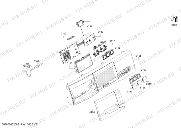 Схема №2 WM14U663HW с изображением Сливной шланг для стиралки Siemens 10003370