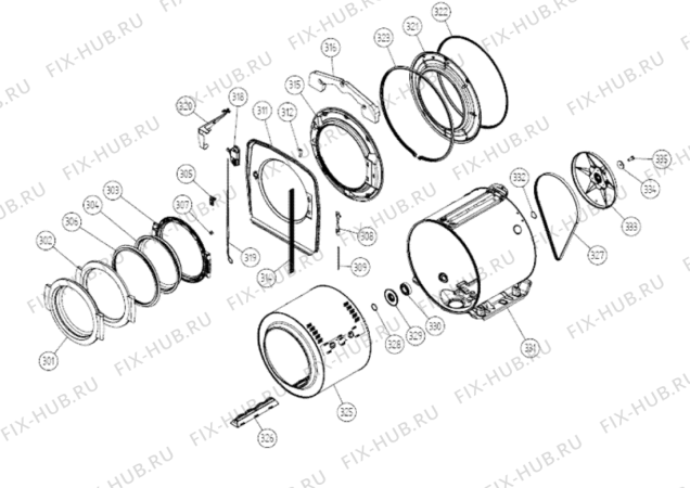 Схема №3 MAF9801AES (F092081) с изображением Запчасть для посудомойки Indesit C00320339