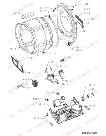 Схема №1 TDV65 (F092176) с изображением Инструкция по обслуживанию для стиралки Indesit C00360407