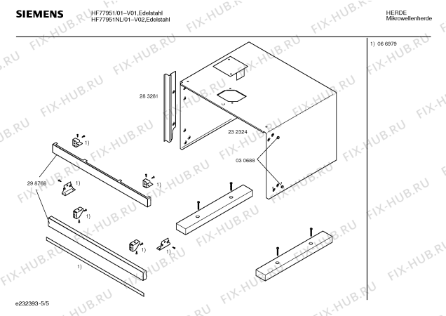 Схема №4 HF77951NL с изображением Панель управления для свч печи Siemens 00299218