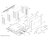 Схема №2 HCE754823 с изображением Фронтальное стекло для плиты (духовки) Bosch 00770811