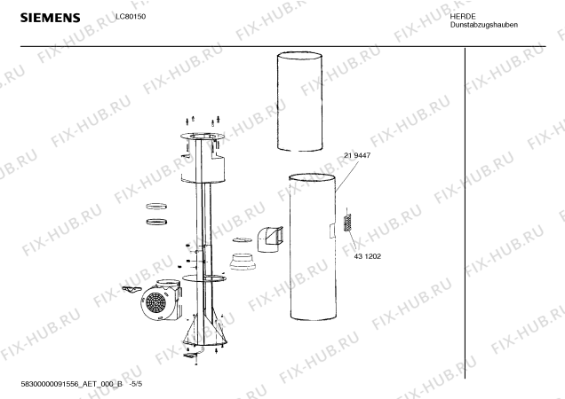 Схема №2 LC80150 с изображением Винт для вентиляции Siemens 00417206