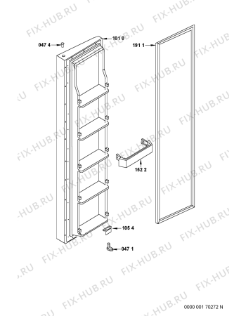 Схема №1 MSZ 801/HA 50373 с изображением Лампочка для холодильной камеры Whirlpool 481246228999