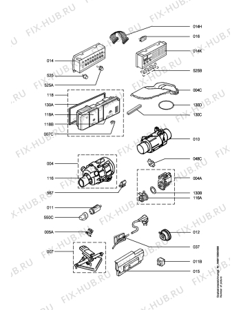 Взрыв-схема посудомоечной машины Arthurmartinelux ASF6262 - Схема узла Electrical equipment 268