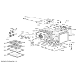 Схема №1 HB933R51 с изображением Вставка для плиты (духовки) Siemens 00628574