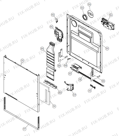 Взрыв-схема посудомоечной машины Gorenje EDFUD141 EU   -Titanium FI #327325031 (336834, DW20.3) - Схема узла 05