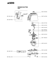 Схема №1 DO622141/700 с изображением Элемент корпуса для кухонного комбайна Seb MS-5A13503