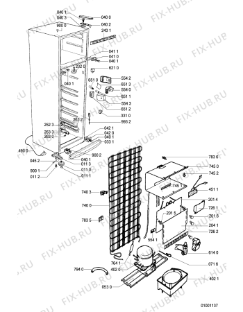 Схема №2 ARG 756/WH BDC 370 с изображением Обшивка для холодильной камеры Whirlpool 481246088247