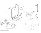 Схема №2 SMU69T25SK с изображением Передняя панель для посудомоечной машины Bosch 00704984