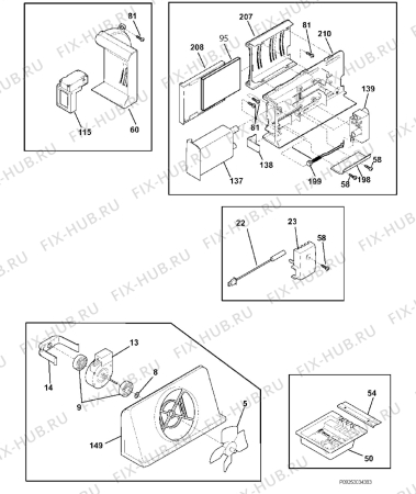 Взрыв-схема холодильника Aeg Electrolux S85628SK2 - Схема узла Diffusor