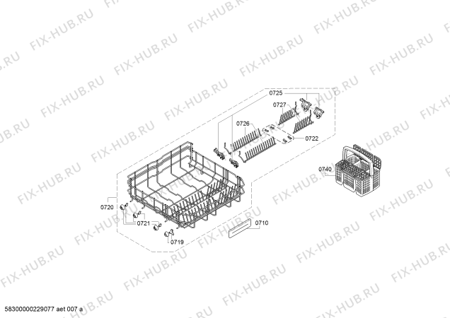Схема №1 SMV53L30EU SilencePlus с изображением Силовой модуль запрограммированный для посудомоечной машины Bosch 12013916