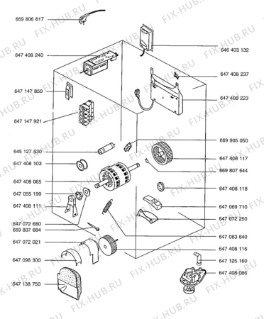 Взрыв-схема стиральной машины Aeg L56600 - Схема узла Electrical equipment