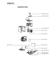 Схема №1 EA907D40/70D с изображением Всякое для электрокофемашины Krups MS-8080017815