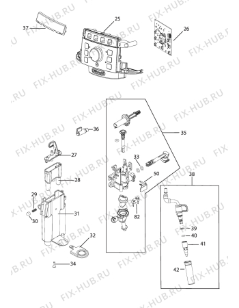 Схема №1 MAGNIFICA S  ECAM22110SBH с изображением Обшивка для электрокофеварки DELONGHI 7313226631