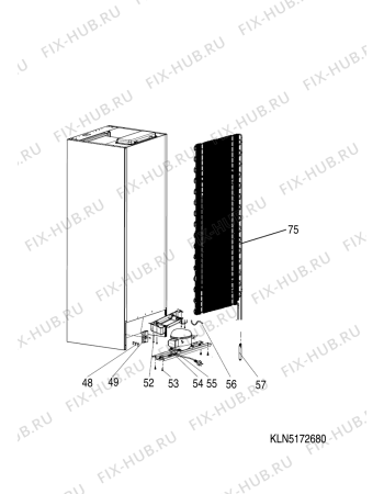 Взрыв-схема холодильника Ariston SD350IFE (F076971) - Схема узла