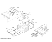 Схема №2 HBN5056AUC с изображением Дверь для холодильной камеры Bosch 00243243