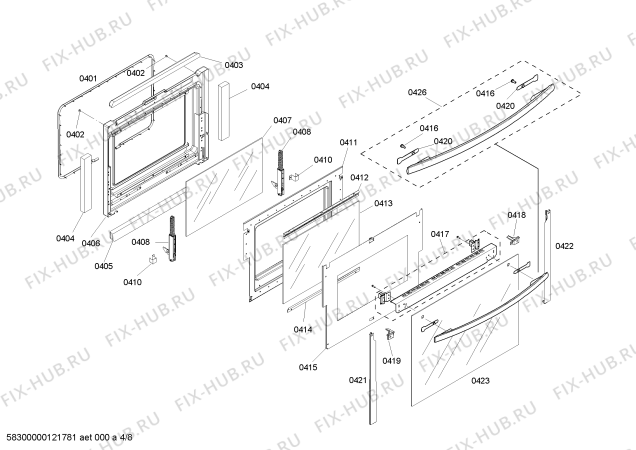 Схема №2 C302BS с изображением Зажим для плиты (духовки) Bosch 00425275