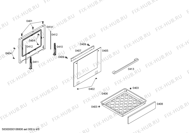 Схема №3 P1HCB48552 с изображением Стеклокерамика для плиты (духовки) Bosch 00242799