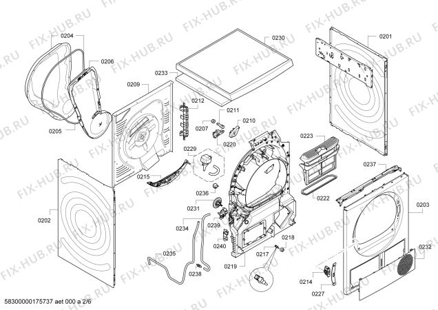 Схема №3 WTY88740TR HomeProfessional selfCleaning Condenser с изображением Модуль управления, запрограммированный для электросушки Bosch 00629895