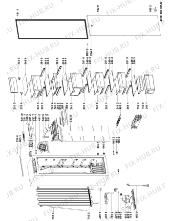 Схема №1 HF1801EFAAUK (F100824) с изображением Наставление для холодильника Indesit C00516460