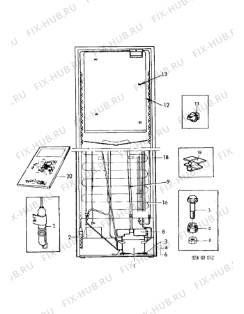 Взрыв-схема холодильника Electrolux ER3412B - Схема узла Refrigerator cooling system