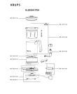 Схема №1 XL20004B/70A с изображением Холдер для чайника (термопота) Krups MS-0A09129