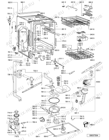 Схема №2 GSXP 7517/1 с изображением Модуль (плата) управления для посудомойки Whirlpool 480140100717