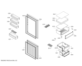 Схема №2 BD3058L3VV Profilo с изображением Дверь для холодильной камеры Bosch 00713116