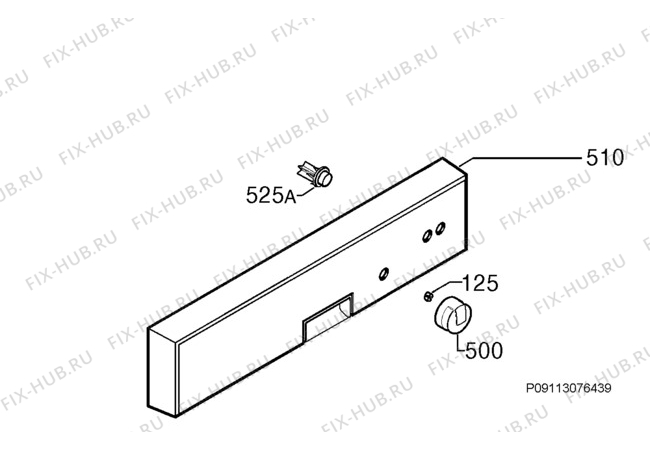 Взрыв-схема посудомоечной машины Electrolux ESI63020X - Схема узла Command panel 037