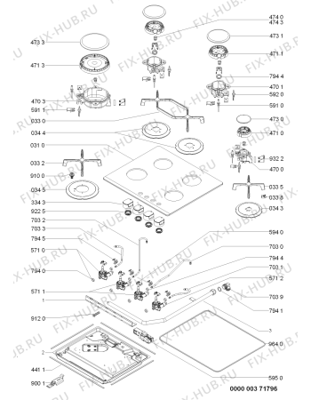 Схема №1 AKT 424/WH с изображением Шланг для духового шкафа Whirlpool 481010464651