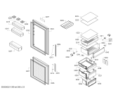 Схема №1 KGE49VI4B Bosch с изображением Дверь морозильной камеры для холодильника Bosch 00778194