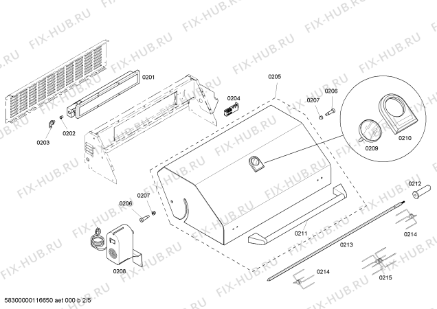 Схема №1 CGB48RSBU с изображением Патрубок для плиты (духовки) Bosch 00414990