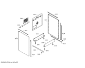 Схема №3 HSS862KEU с изображением Панель управления для электропечи Bosch 00706623