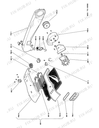 Схема №2 AWG 335/4 AWG 335-4 AWG 335-4 WP с изображением Кнопка, ручка переключения для стиралки Whirlpool 481941358937