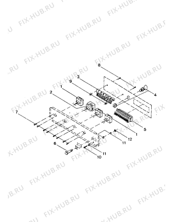 Взрыв-схема плиты (духовки) Zanussi ZES2114B - Схема узла Electrical equipment