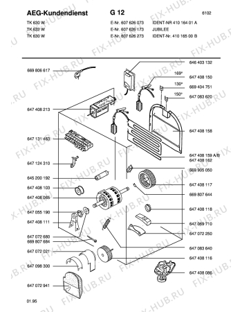 Взрыв-схема стиральной машины Blomberg TK 632-W JUBILEE   7 - Схема узла Section4