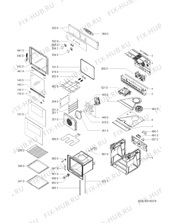 Схема №1 AKZ 493/03 IX с изображением Модуль (плата управления) для плиты (духовки) Whirlpool 481221458343