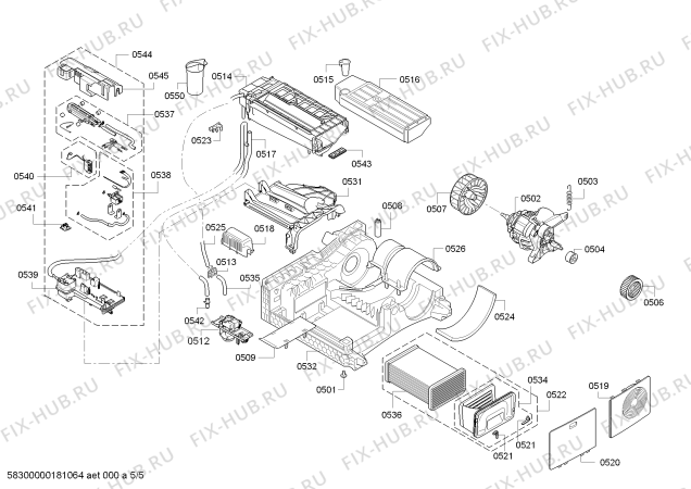Схема №3 WT46S515GC iQ500 с изображением Панель управления для сушильной машины Siemens 00743010