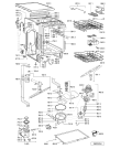 Схема №1 GSFS 5522 с изображением Блок управления для посудомоечной машины Whirlpool 481221838357