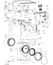 Схема №1 AWOE 9645 с изображением Модуль (плата) для стиралки Whirlpool 481010514867