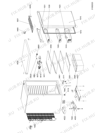 Схема №1 PUF165A+ с изображением Труба для холодильника Whirlpool 481252648259
