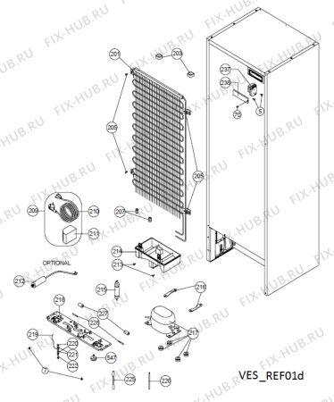 Схема №1 WTH4910 NFX с изображением Часовой механизм для холодильника Whirlpool 482000022351