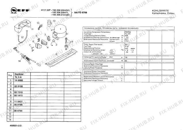 Схема №1 KFLDDH1FF RG5133F12 с изображением Декоративная планка для холодильника Bosch 00203149