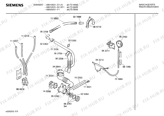 Схема №3 WV68020251 SIWAMAT 680 с изображением Рамка для стиральной машины Siemens 00203519